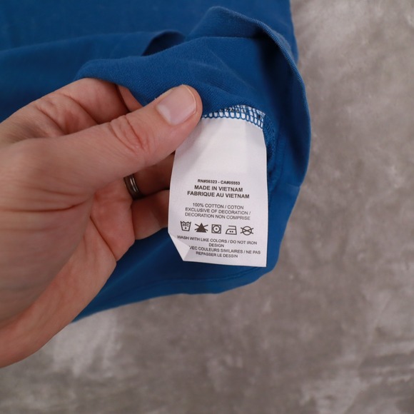 Air Jordan Blue Short Sleeve Flight Jumpman Graphic Front Back T Shirt Men's XXL - Picture 8 of 9